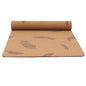 Natural Rubber Cork Feather Yoga Mat